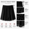 Moret Kids Girls' Ballet and Dance 2-Pack Chiffon Wrap Skirt - Lightweight Pull-On Practic - Image 4