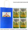 Big Top Deals USA Blue Paper Bag with Harvest Snaps Veggie Chips White Cheddar (3oz Bags)  - Image 2