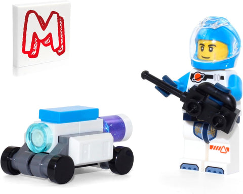 LEGO City Minifigure - Space Exploration Astronaut in White Spacesuit with Accessory and Land Rover