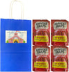 Big Top Deals USA Blue Paper Bag Bundle - Snaps Veggie Chips (Hot & Spicy, Original) 4-Pack (2 Bags of Each Flavor - 5.25