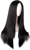 MapofBeauty 28 Inch/70cm Women Special Long Straight Synthetic Wig (Dark Taro Purple) - Image 2