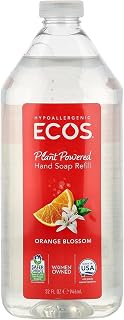 Ecos Plant Powered Hand Soap Refill, Orange Blossom, 32 fl oz (946 ml) - Personal Care