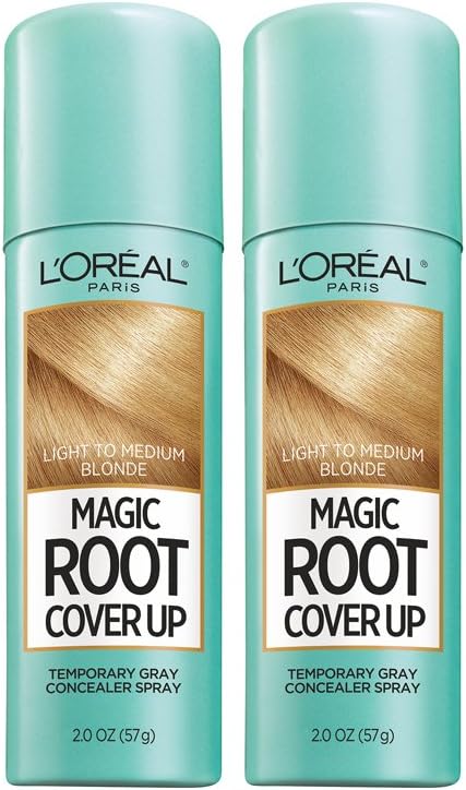 L'Oreal Paris Hair Color Root Cover Up Hair Dye Light to Medium Blonde 2 Ounce (Pack of 2) (Packaging May Vary) - Personal Care
