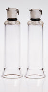 The Phenom Womans Pump Accessory Pair of 2 Nipple Acrylic Cylinder 1 1/4 (1.25)