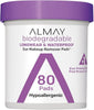 Almay Longwear and Waterproof Eye Makeup Remover Pads, 80 Count (Pack of 4) - Image 1