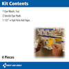 First Aid Only 4-Piece Eye Wash Kit with Oval Eye Pads, First Aid Tape & Emergency Eye Rin - Image 3
