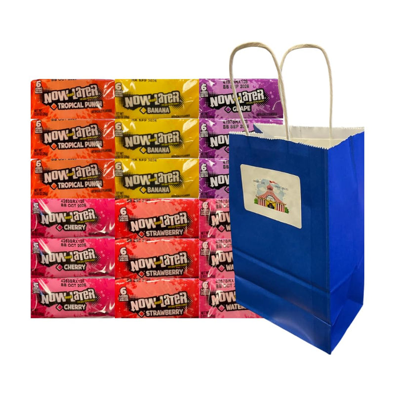 Now and Later Chewy Candy Variety Pack 18-Count Assorted Flavors