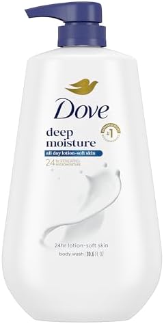 Dove Deep Moisture Body Wash, 30.6 oz Pump, Sulfate Free