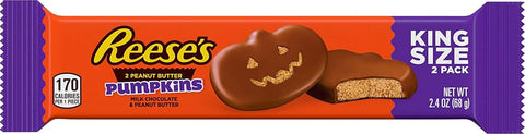 Reese'S Milk Chocolate Peanut Butter King Size, Halloween Pumpkins Candy , 2.4 oz - Personal Care