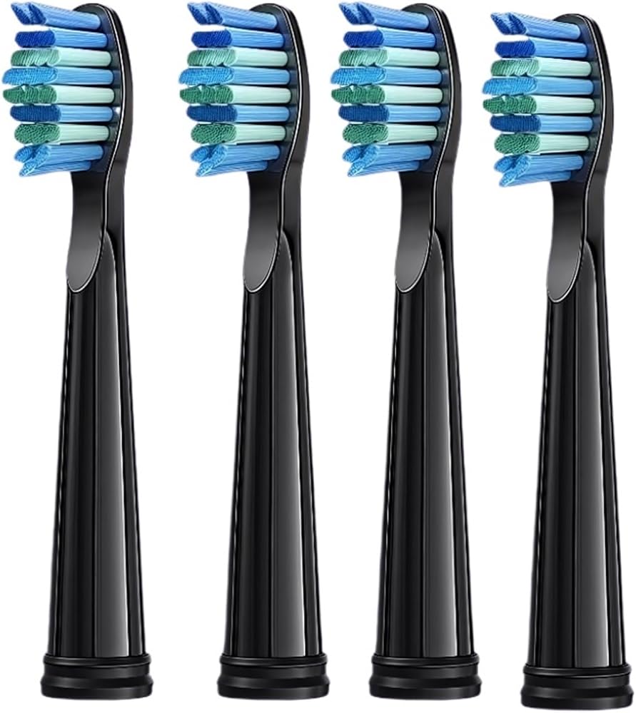 an Electric Toothbrush Replaces The Toothbrush Head. Compatible with ATMOKO HP126A(Black 4pcs)
