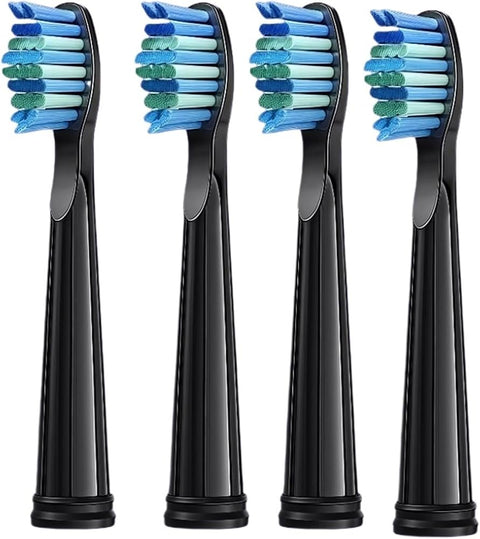 an Electric Toothbrush Replaces The Toothbrush Head. Compatible with ATMOKO HP126A(Black 4pcs)