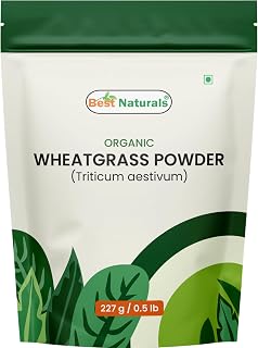 Best Naturals Certified USDA Organic Wheatgrass Powder, 227 Gram, Gluten Free, GMO Free, Vegan