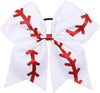 16PCS 8" Large Cheer Hair Bows Ponytail Holder Elastic Band for Cheerleading Girls - Image 2