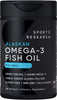 Sports Research® Omega-3 Fish Oil Minis from Wild Alaska Pollock, 120 Count