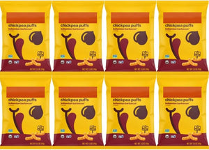 Chickpea Puffs 1.5 oz – Vegan, Gluten-Free, Bohemian Barbecue Snack – Crunchy Plant-Based Protein Chips for Healthy Snacking - Personal Care