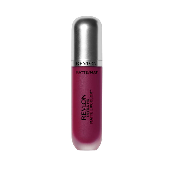 REVLON Ultra HD Matte Lipcolor, Velvety Lightweight Matte Liquid Lipstick in Pink, Addiction (610), 0.2 oz