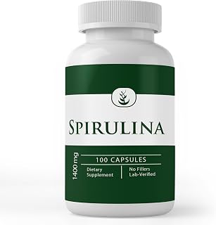 PURE ORIGINAL INGREDIENTS Spirulina, 100 Capsules