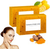 Lemon Turmeric Soap for Spots Remover-Honey Lemon Turmeric Soap Bar for Face and Body, Organic Daily Use Skin Care Soap, Deep Cleansing Moisturizing, Handmade Soaps for All Skin Types