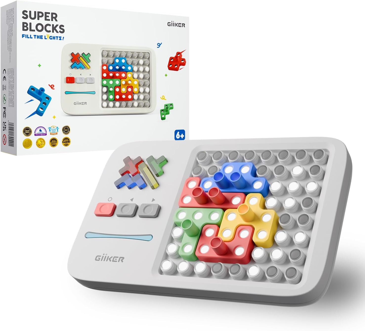 GiiKER Super Blocks Pattern Matching Puzzle, 1000+ Challenges for Kids