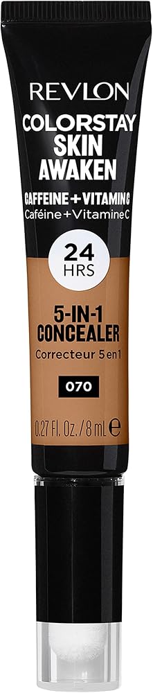 Revlon ColorStay Skin Awaken Concealer, 070 Nutmeg, 0.27 fl oz