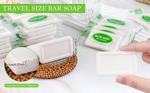 Hotel Soap Bars Bulk Travel Size Bar Soap Kraft Paper Individually Wrapped Hotel Supplies and Toiletries for Guests - Personal Care