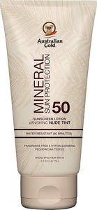 Australian Gold Mineral Body Lotion Sunscreen SPF 50 | Nude Tint, 5 Fl Oz - Personal Care