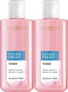 L'Oreal Paris Skincare HydraFresh Toner Face Toner with Pro-Vitamin B5 for a Smoother, Brighter Complexion, 2 Count - Personal Care