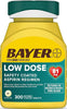 Bayer Aspirin Low Dose 81 mg, Enteric Coated Tablets, Doctor Recommended, Secondary Preven - Image 1