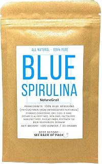 Blue Spirulina Powder (Phycocyanin) - Natural Blue Food Coloring for Smoothies, Lattes, Frosting, Cakes & Noodles - Single Ingredient, Neutral Taste - Made in Germany, 1.05 oz (30 g)