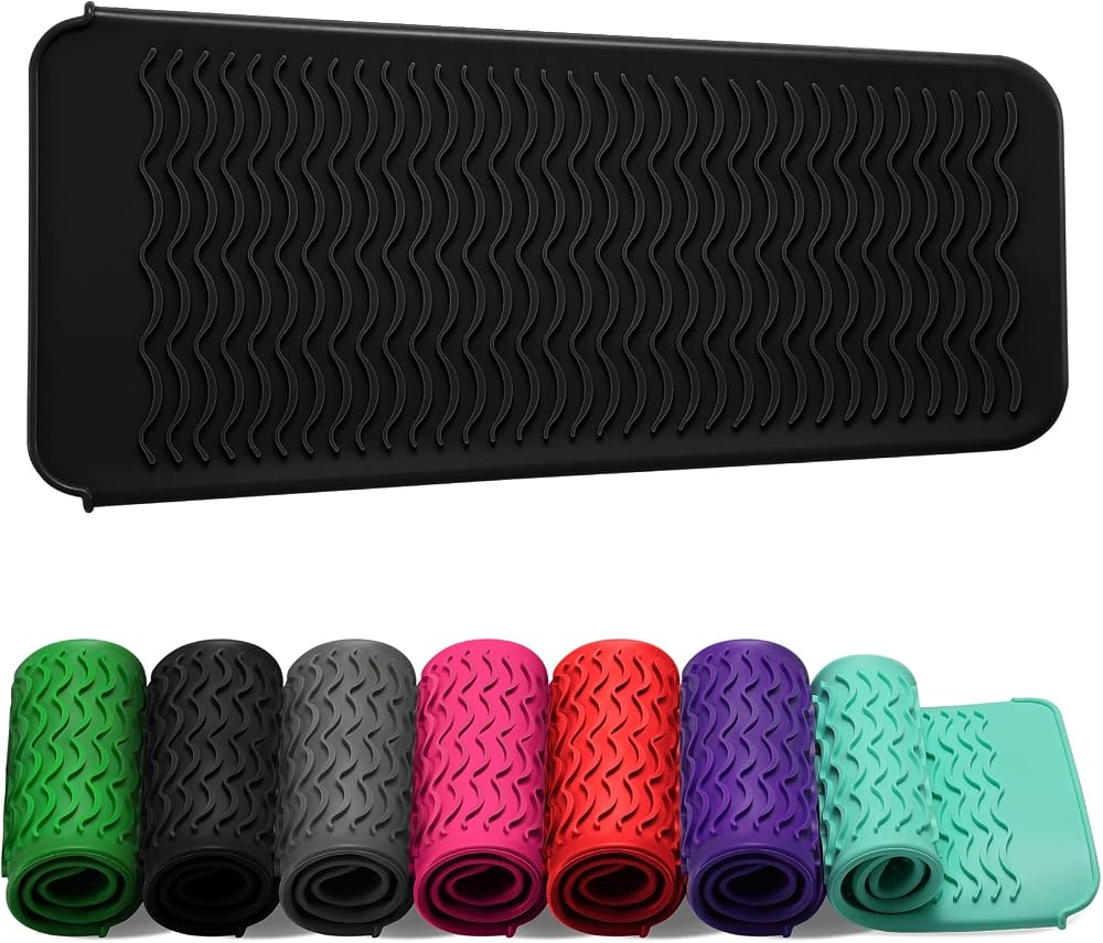 ZAXOP Resistant Silicone Mat Pouch for Flat Iron, Curling Iron,Hot Hair Tools