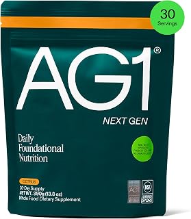 AG1 Next Gen Greens Powder with Daily Nutrition Formula, Citrus Flavor