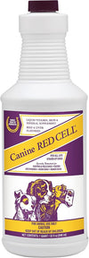 Horse Health Canine Red Cell, Liquid Vitamin-Iron-Mineral Supplement for Puppies, Active Senior and Pregnant Dogs, Dog Vitamins and Supplements, 1 Quart