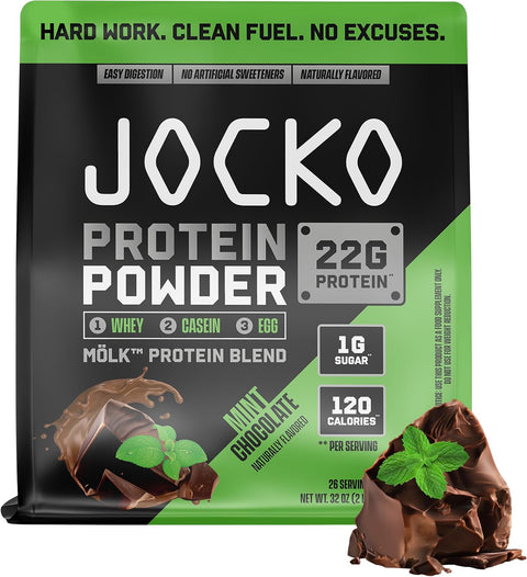 Jocko Fuel Whey Protein Powder, Mint Chocolate | 26 Servings
