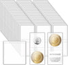 Vmiapxo 200 Pack Coin Flips for Collectors, 2x2 Inch, Double Pockets