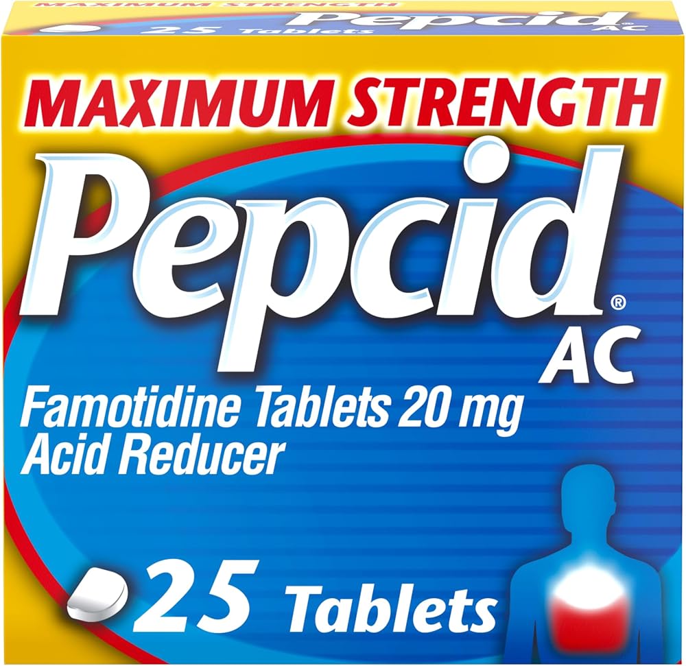 Pepcid AC Max Strength Tablets, 20mg Famotidine, 25 ct - Personal Care