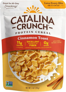 Catalina Crunch Protein Cereal, Cinnamon Toast, 9 oz Bag (Pack of 1)