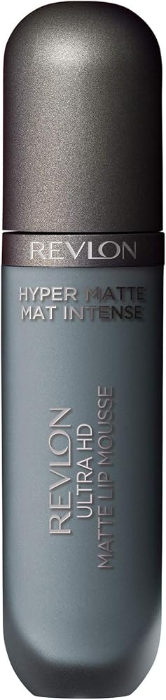 Revlon Ultra HD Lip Mousse Hyper Matte, Longwearing Creamy Liquid Lipstick in Blue, Blue Oasis (835), 0.2 oz