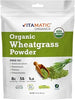Vitamatic Certified USDA Organic Wheatgrass Powder – 1 Pound (16 Ounces) – Pure, Non-GMO, Gluten-Free Superfood