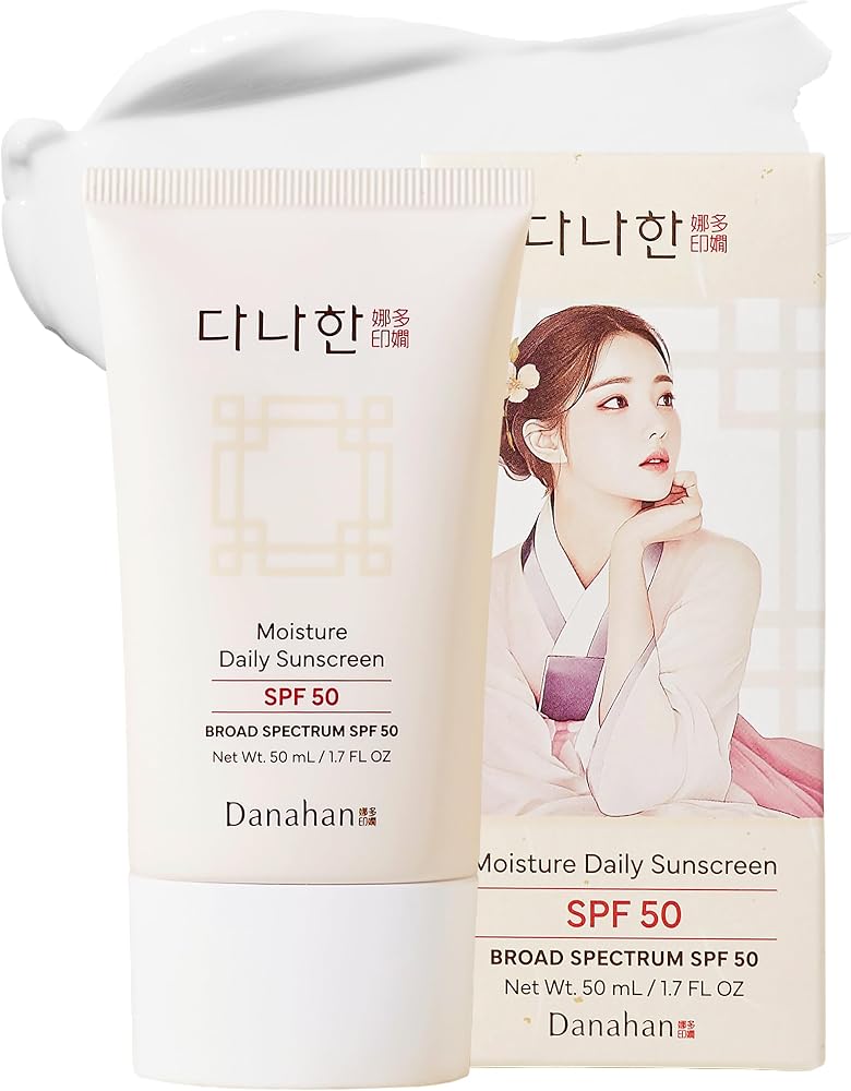Danahan Korean Face Sunscreen SPF 50, No White Cast, Under Makeup, 1.7 oz - Personal Care