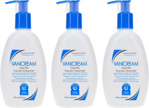 Vanicream Gentle Facial Cleanser for Sensitive Skin, 8 Oz (Pack of 3), Unscented, 24 Fl Oz - Personal Care