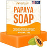 Natrulo Papaya Soap Face & Body Wash – Exfoliating Bar with Turmeric - Personal Care