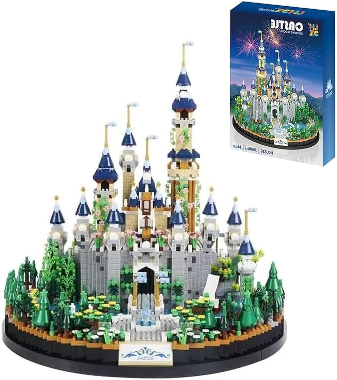 Princess Castle Micro Building Set for Adults, Architecture Mini Building Collection Model Kit (Not Compatible with Lego), Unique Gift for Women & Teens Age14+ ( 3600PCS )