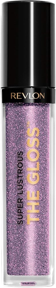 Revlon Super Lustrous Lip Gloss, Non-Sticky, Hydrating, High Shine Finish, 302 Glazing Lilac, 0.13 oz - Lipstick - Lip Makeup - 302 Glazing Lilac