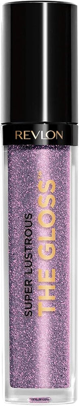 Revlon Super Lustrous Lip Gloss, Non-Sticky, Hydrating, High Shine Finish, 302 Glazing Lilac, 0.13 oz - Lipstick - Lip Makeup - 302 Glazing Lilac