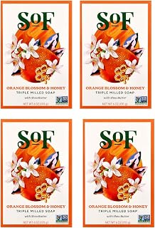 Sof Orange Blossom Moisturizing Bar Soap, Coconut Oil & Shea Butter - Personal Care