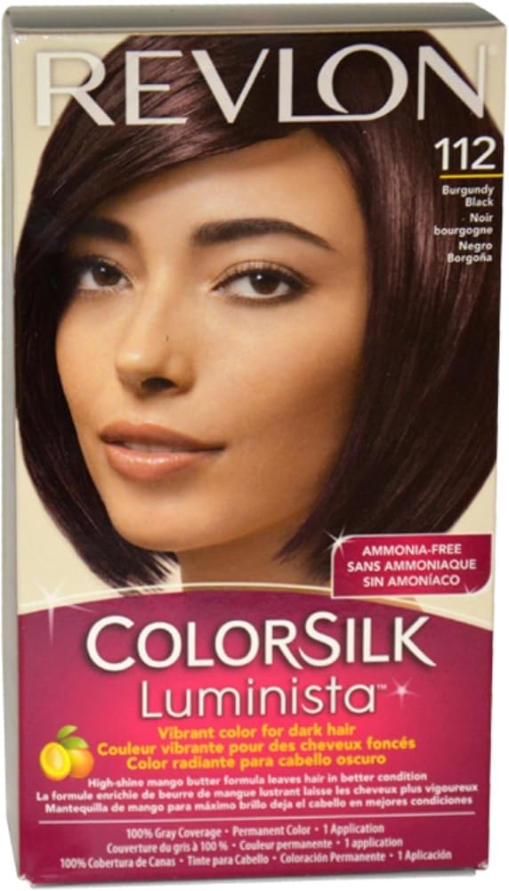 Revlon ColorSilk Luminista Haircolor, Burgundy Black