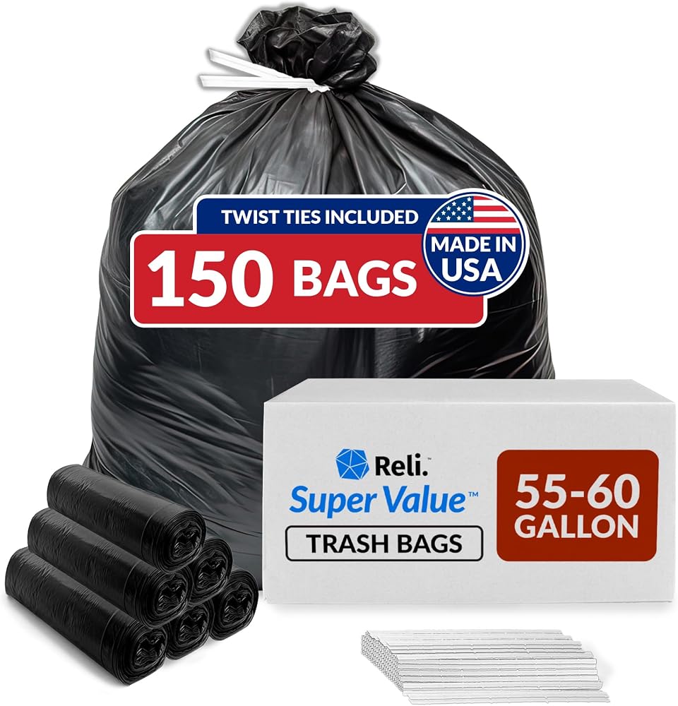 Reli. 55-60 Gallon Trash Bags Heavy Duty