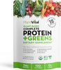 Plantvital Organic Unflavored Protein Powder Vegan - 15 Superfoods - 16oz