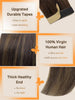 DOORES Tape in Hair Extensions Human Hair for Fine Thin, Add Volume, Length - Image 3