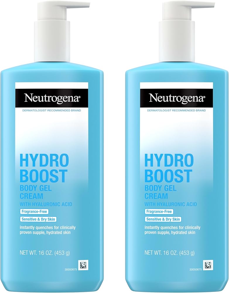 Neutrogena Hydro Boost Body Gel Cream, Fragrance Free, 2 x 16 oz - Personal Care